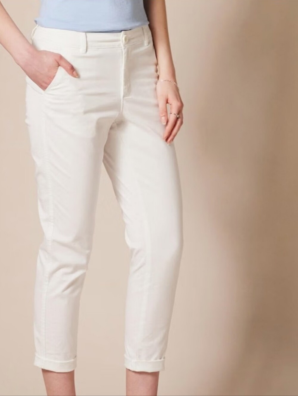 A1: Amazon Essentials Mid-Rise Slim-Fit Stretch Capri Pants